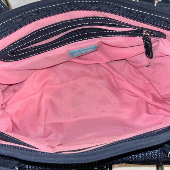 The Sak women’s navy crocheted shoulder bag - Picture 3 of 10